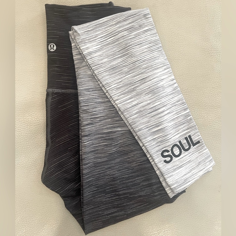 Lululemon Ombré Legging Full Length Heathered Grey size 6 Inseam 30" TALL